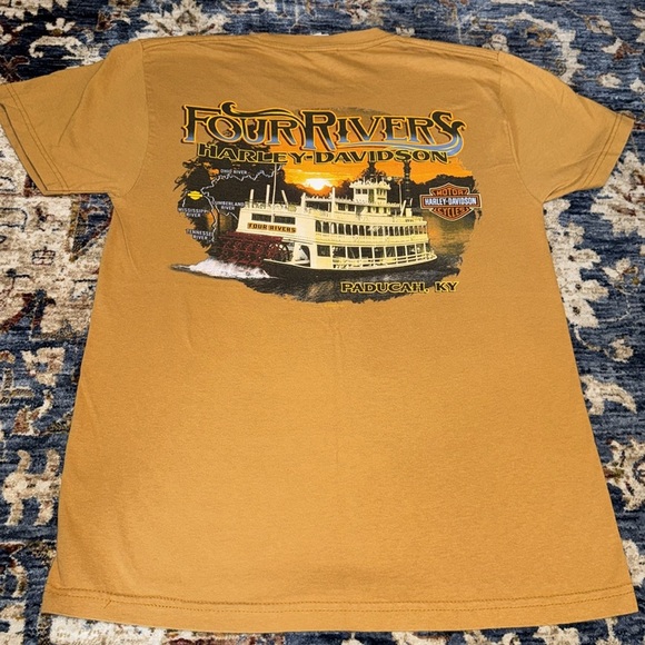 2012 Harley Davidson cycles motorcycles four rivers Paducah Ky T-shirt small - Picture 11 of 13